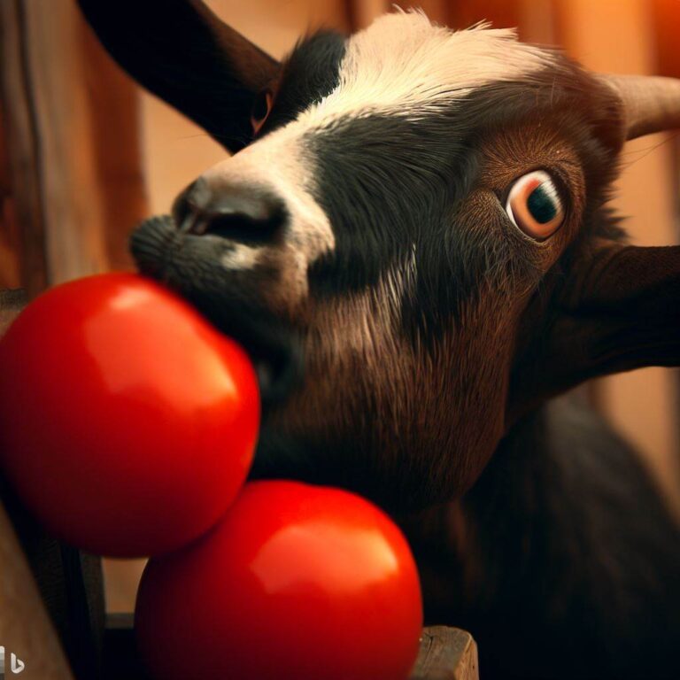 Goats Eat Tomatoes