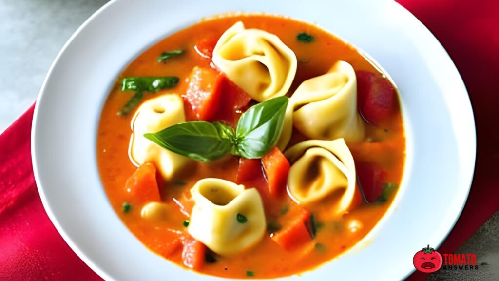 Creamy Tomato Tortellini Soup