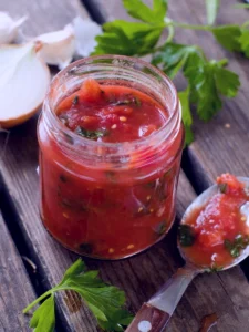 Tomato Leaf and Mint Sauce