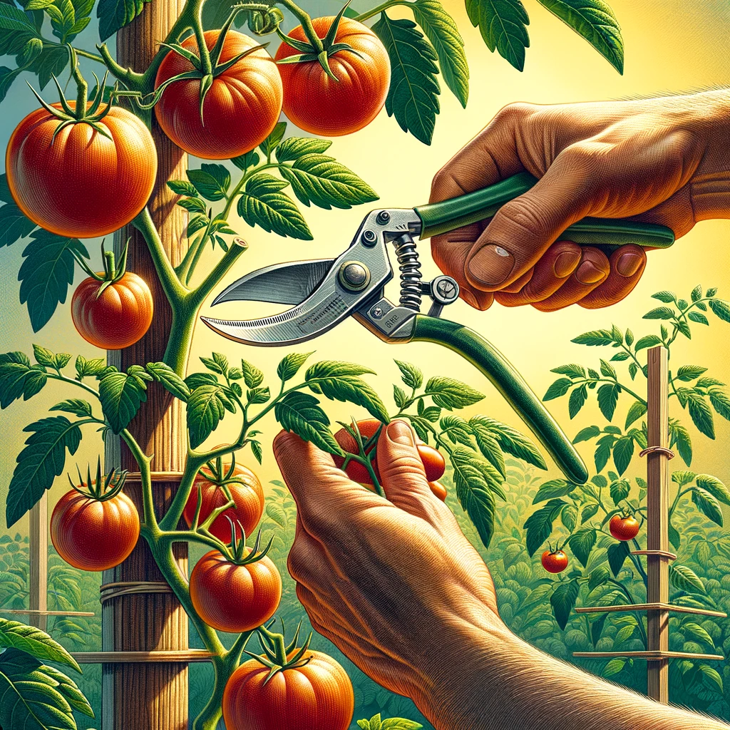 Pruning Tomato Plants