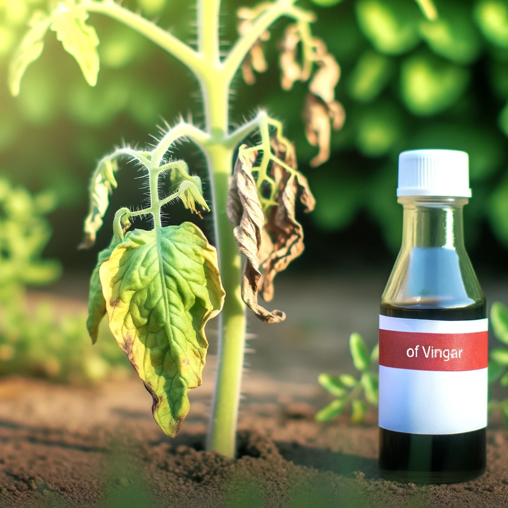 Can vinegar kill tomato plants?