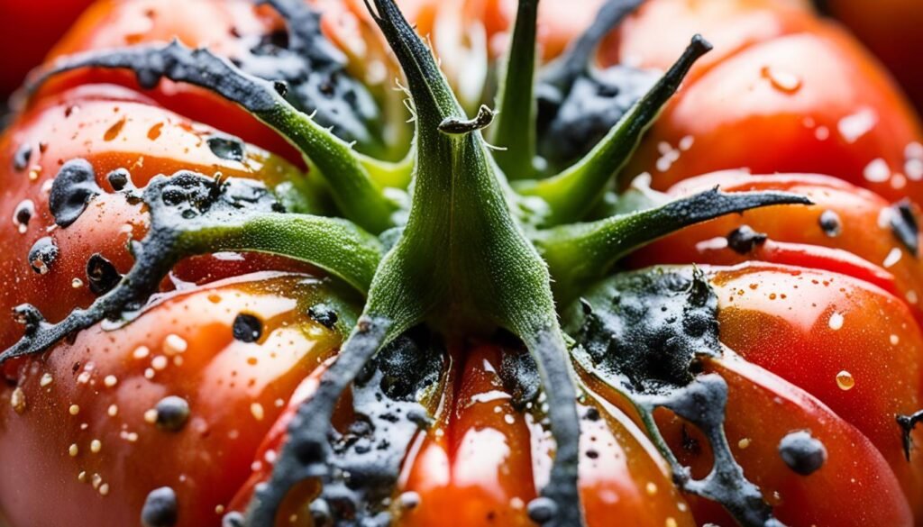 Anthracnose on tomato fruit