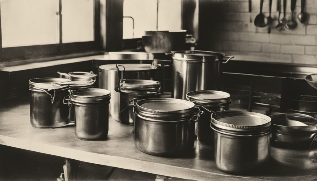 Canning jars and equipment