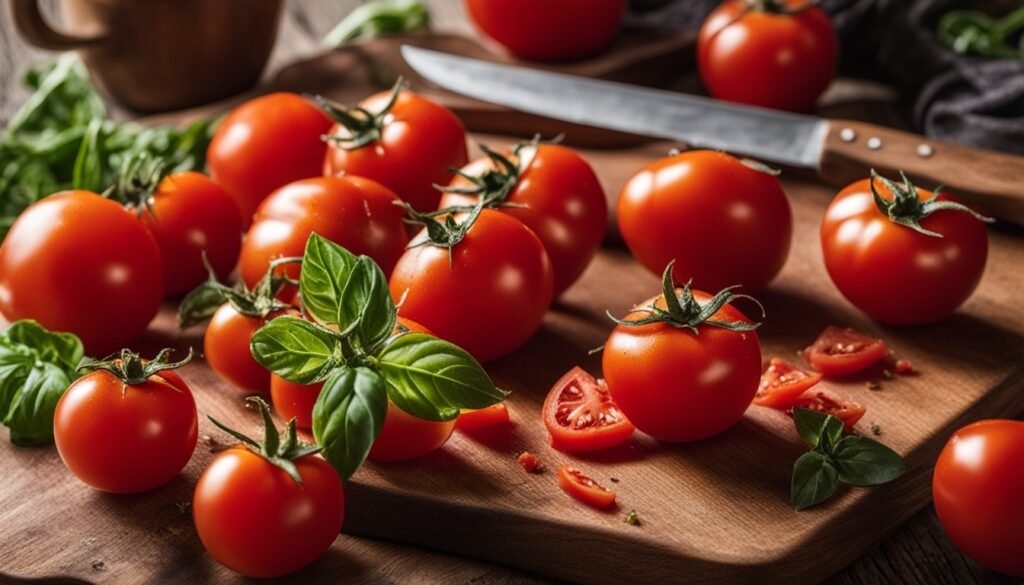 Prepare tomatoes for canning