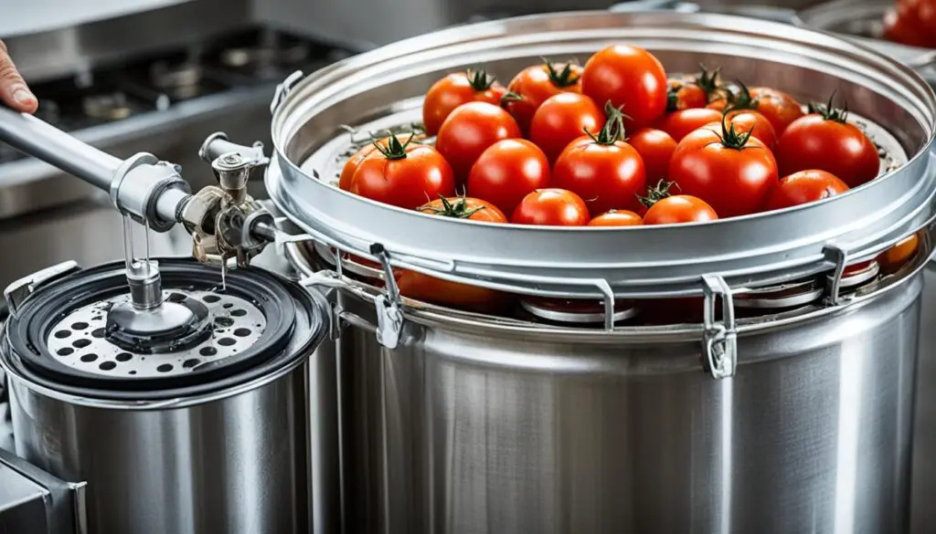 Pressure canning tomatoes