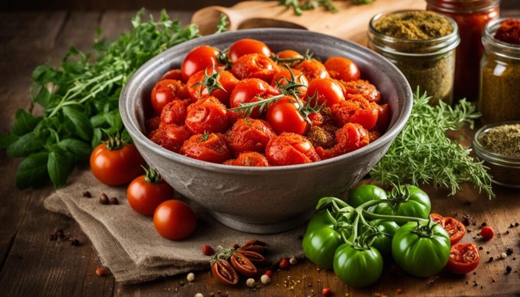 Seasoning canned tomatoes