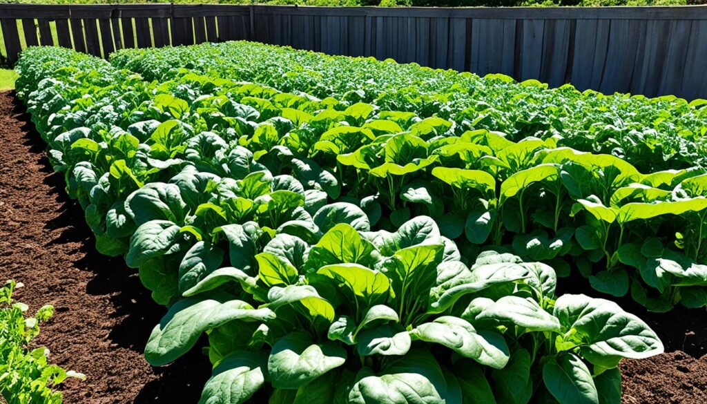 Spinach and Tomato Companion Planting