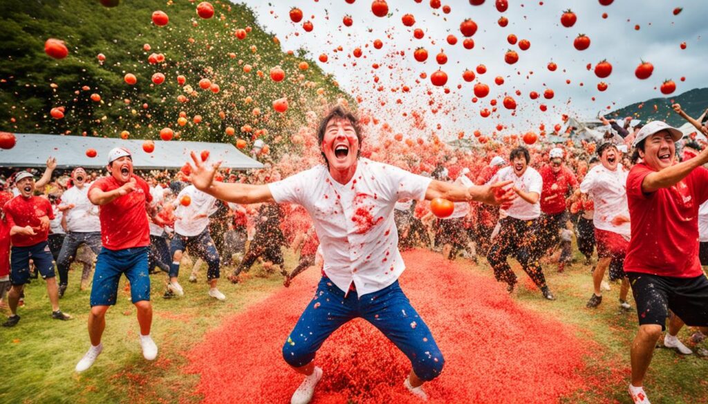 Tomato Throwing Festival in Japan