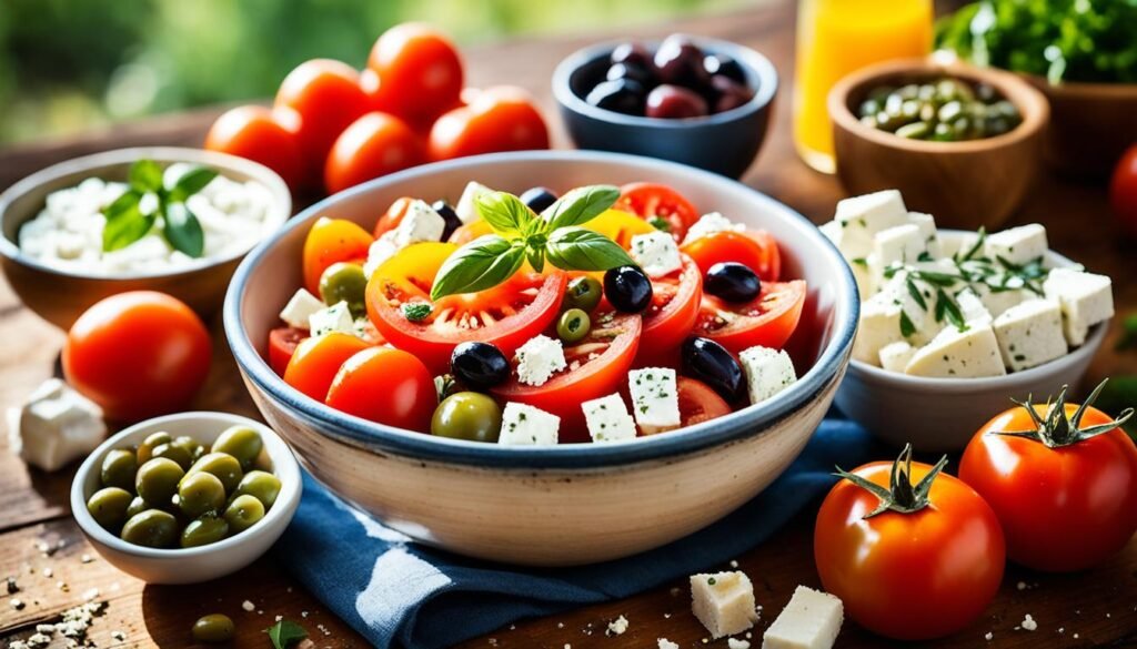 Tomatoes in Mediterranean diet