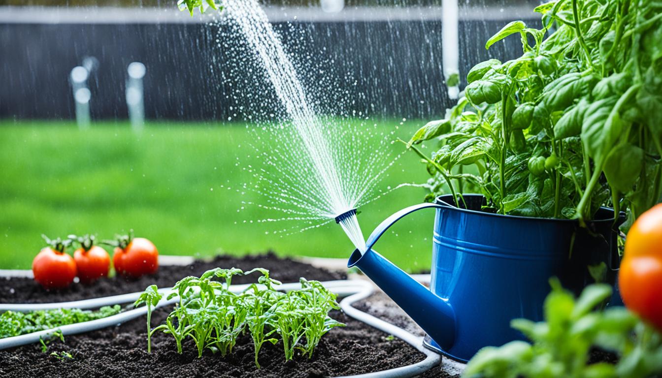 Tools for efficient watering of tomatoes