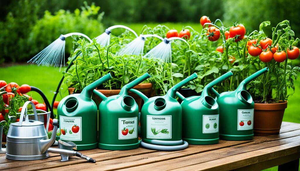 Watering Tools for Tomatoes