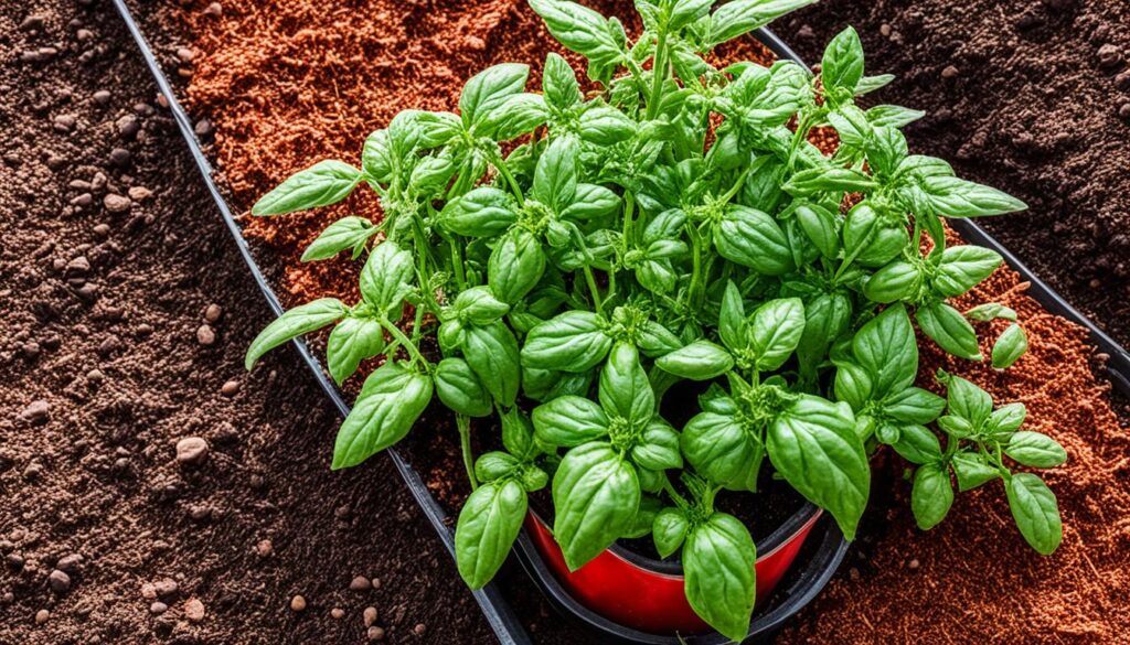 mulching tomato plants