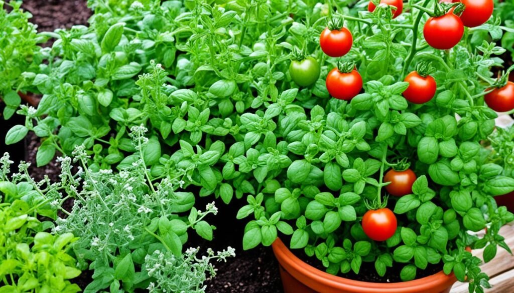 oregano tomato companion