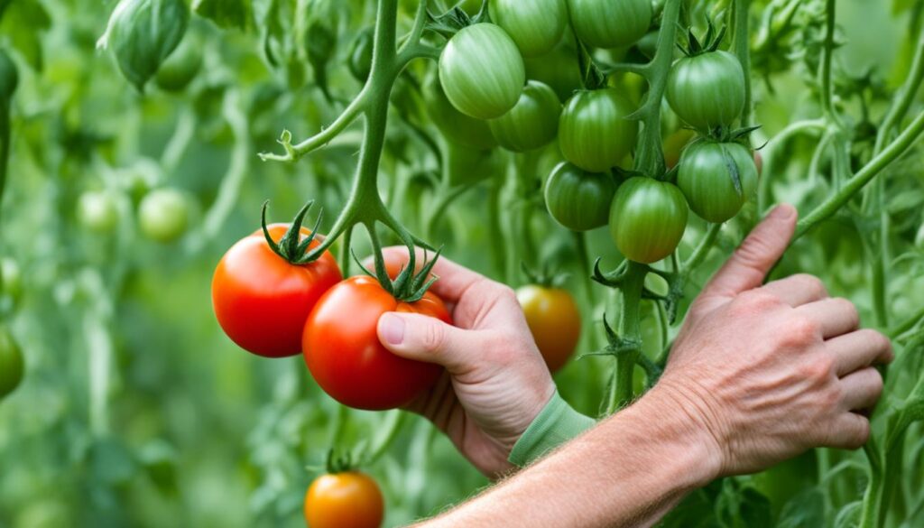 Gentle tomato handling