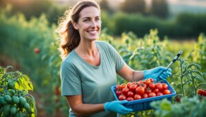 Handling Harvested Tomatoes