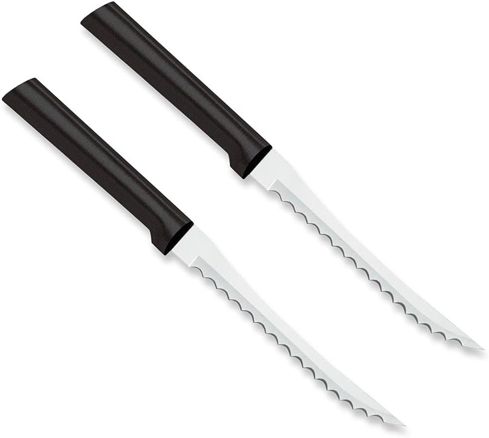 RADA Cutlery Tomato Slicing Knife in a side