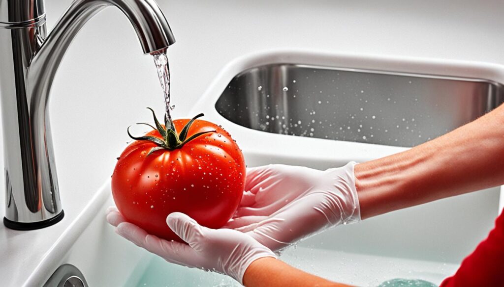 Tomato cleaning