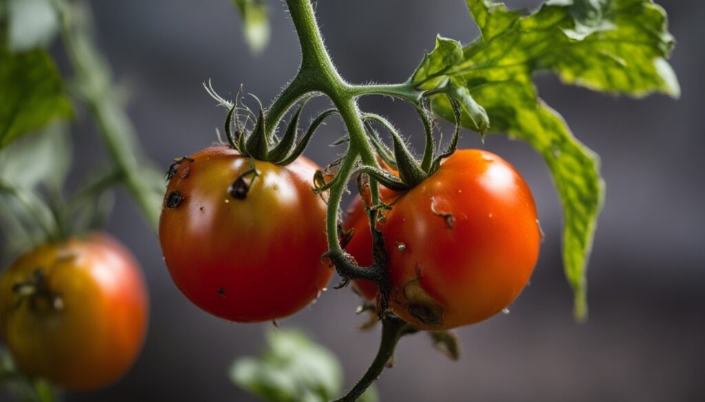 late blight symptoms on tomato