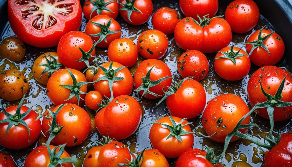 overripe tomatoes