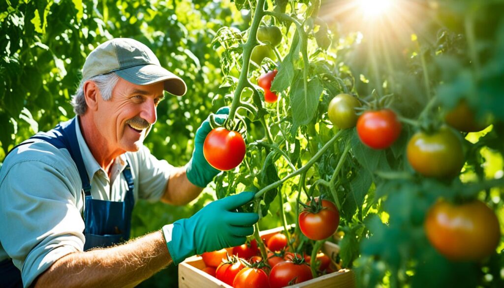 tomato harvesting