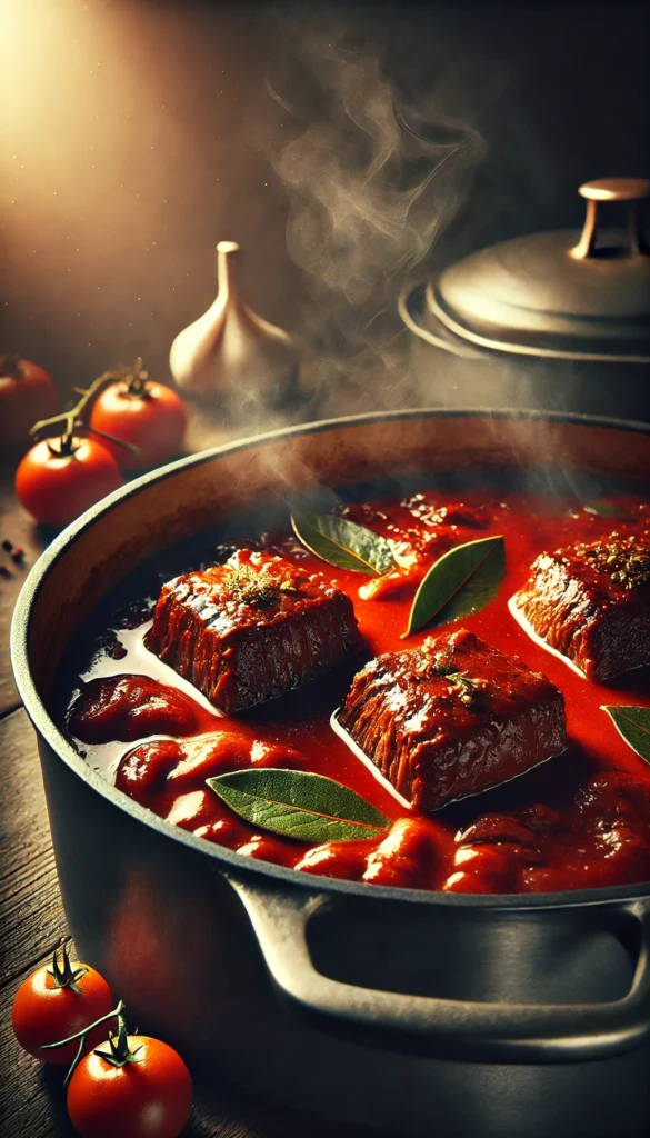 Cook Tough Cuts in Tomato Sauce recipe