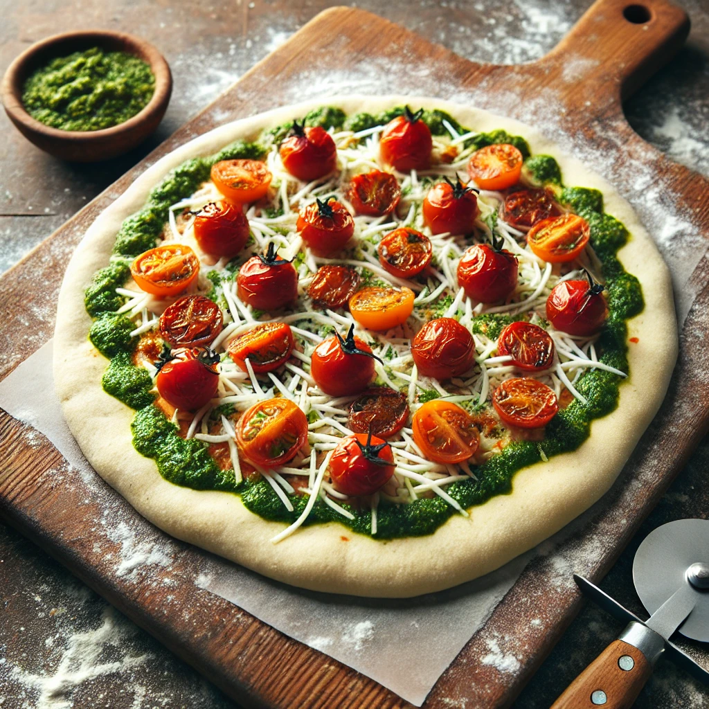 Chimichurri Tomato Pizza