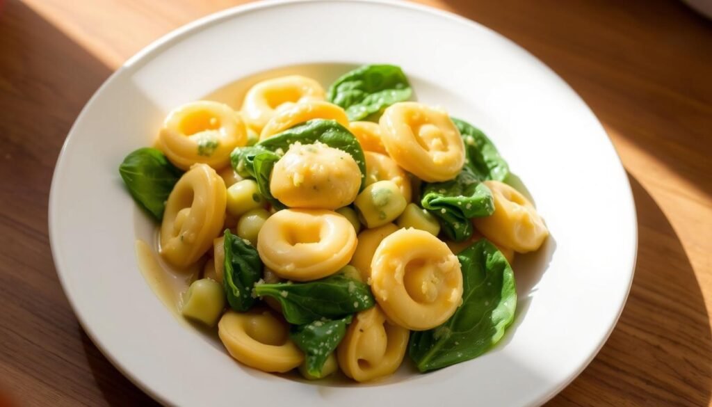 Garlic Parmesan Spinach Tortellini