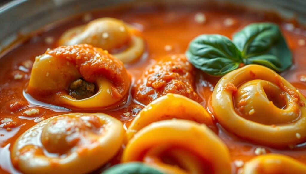 Spicy Creamy Tomato Tortellini