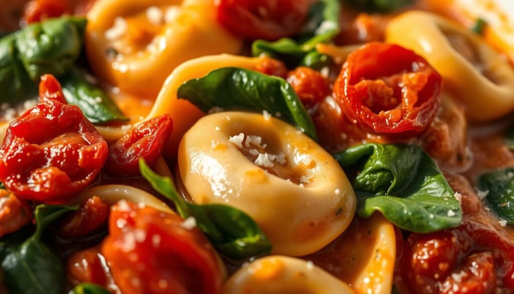 Sun-Dried Tomato Spinach Tortellini