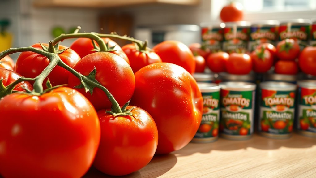 fresh for taste canned for cooking